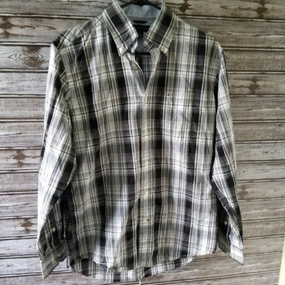 Tommy Hilfiger Men's Long-Sleeved Button-down‎ Shirt Size S